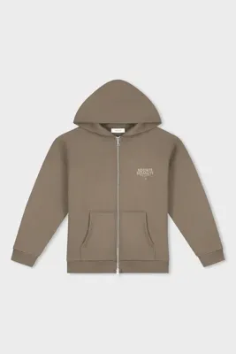 Equalité Societe 2.0 Oversized Full Zip Hoodie Heren Beige - Maat M - Kleur: Beige | Soccerfanshop