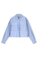 Like Flo Teens - Meisjes blouse - Cassy - Lt denim - thumbnail