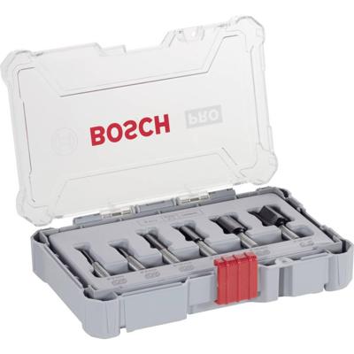 Bosch Accessoires 6-delige rechte freesset - schachtdiameter 8 mm - 2607017466