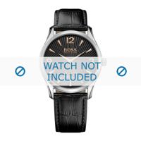 Horlogeband Hugo Boss HB-288-1-14-2930-HB1513425 Croco leder Zwart 22mm - thumbnail