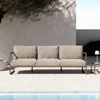 Kave Home 3-zits Tuinbank 'Comova' 225cm, kleur Groen - thumbnail