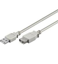 Goobay usb 2.0 verlengkabel (grijs, 0,6 meter)