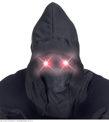 Gezichtsmasker Met Kap En Lichtgevende Rode Ogen