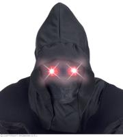 Gezichtsmasker Met Kap En Lichtgevende Rode Ogen - thumbnail
