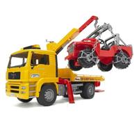 Bruder MAN TGA Takelwagen met jeep - thumbnail