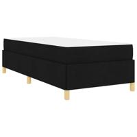 Boxspring bed Anders Zwart en Bruin en Wit 80 x 200 cm Stof - thumbnail