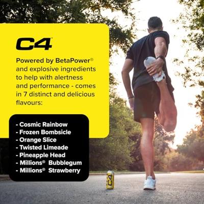 C4 Carbonated 12x 500ml Millions Strawberry - thumbnail