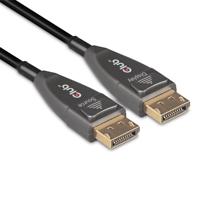 Club 3D displayport 1.4 active optical unidirectional kabel (zwart, 20 meter, 4k 120hz, 8k 60hz) - thumbnail