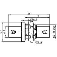 Telegärtner 100027518 100027518 BNC-doorvoering BNC-bus - BNC-bus 1 stuk(s) - thumbnail