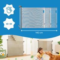 Intrekbare barrière Safe & Roll BADABULLE grijs - thumbnail