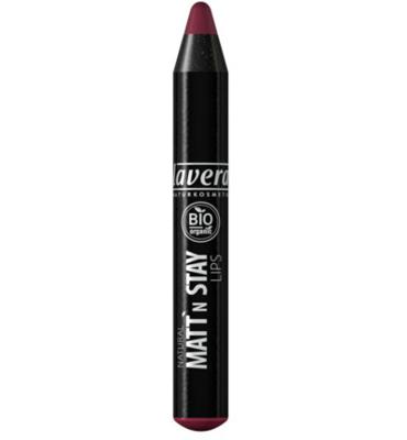 Lavera Natural matt'n stay lips lipstick plum 04 bio (1 st) Lavera Natural matt'n stay lips lipstick plum 04 bio (1 st)