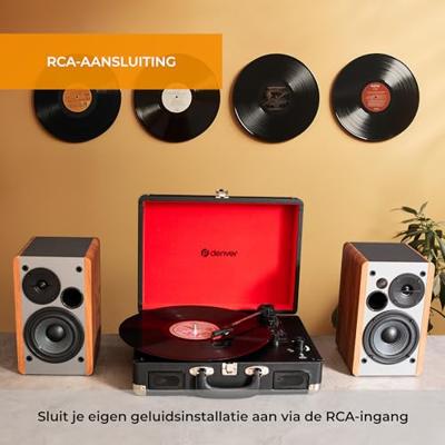 Denver VPL-120 USB-platenspeler Zwart