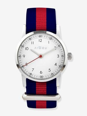 Horloge Millow Klassiek MILLOW rood gestreept