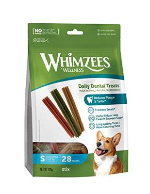 Whimzees Tandenborstel Hondensnacks Dental 28 stuks Small
