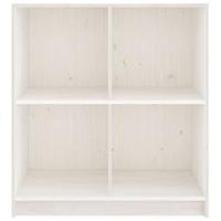 Dressoir 70x33x76 cm massief grenenhout wit - thumbnail
