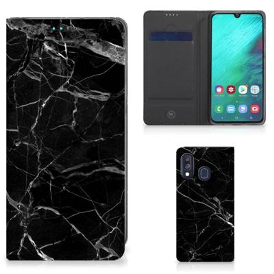 Samsung Galaxy A40 | Standcase | Marmer Zwart - Origineel Cadeau Vader