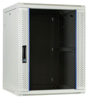 DSI 15U witte wandkast met glazen deur - DS6615W server rack