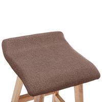 Barstoelen 2 st stof taupe - thumbnail
