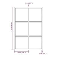 VidaXL Wandspiegel 60x40 cm metaal zwart - thumbnail