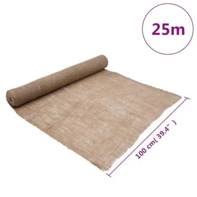 VidaXL Jute rol 200 g/m² 1x25 m 100% jute VidaXL Jute rol 200 g/m² 1x25 m 100% jute