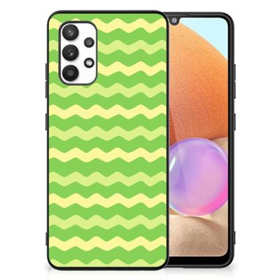 Samsung Galaxy A32 4G | A32 5G Enterprise Editie Back Case Waves Green
