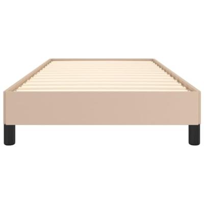 Bedframe kunstleer cappuccinokleurig 90x200 cm