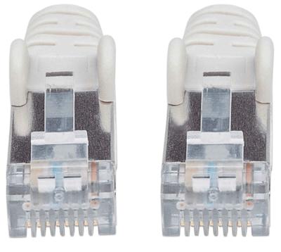 Intellinet 741156 RJ45 Netwerkkabel, patchkabel CAT 6A S/FTP 20.00 m Grijs Folie afscherming, Afscherming gevlochten, Afgeschermd, Halogeenvrij 1 stuk(s) - thumbnail