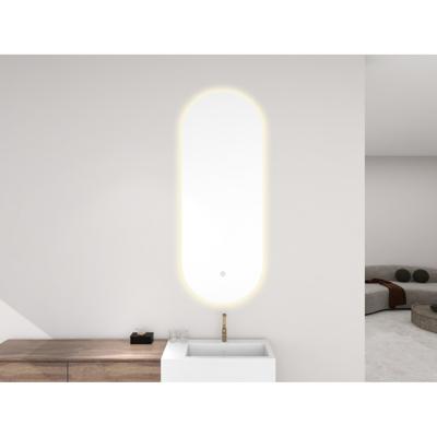 Ovale Spiegel Wiesbaden Lumia met Dimbare LED Verlichting en Spiegelverwarming 50 x 100 cm Ovale Spiegel Wiesbaden Lumia met Dimbare LED Verlichting en Spiegelverwarming 50 x 100 cm