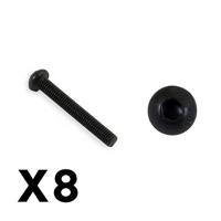 FTX - Outback Fury Button Head 3 X 22Mm Hex Screw (8Pc) (FTX9191) - thumbnail