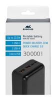 Powerbank Rivacase VA2103 Zwart 30000 mAh - thumbnail