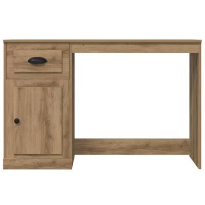 Bureau artisanaal eikenkleurig 50 x 115 x 75 cm Bewerkt hout