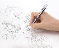 Tombow gum pen MONO zero, met rechthoekige punt, navulbaar, wit lichaam - thumbnail