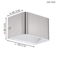 Eglo RVS wandspotSania 4 13cm - 98424 - thumbnail
