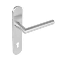 Intersteel Deurkruk Jura hoek 90° op schild profielcilindergat 92mm EN1906/4 - RVS - thumbnail