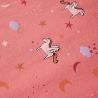 Kinderpyjama met lange mouwen gevleugelde eenhoorn 104 oudroze - thumbnail