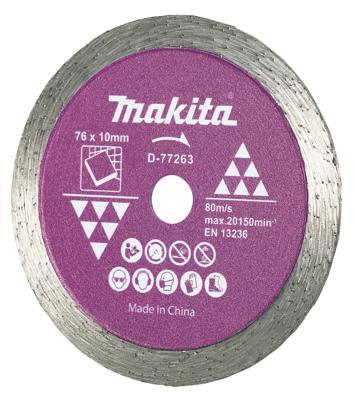 Makita Accessoires Diamantschijf 76x10x1,4mm - D-77263 Makita Accessoires Diamantschijf 76x10x1,4mm - D-77263