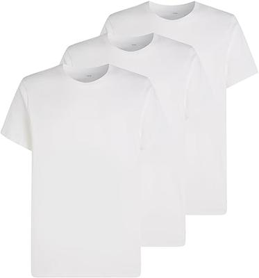 Calvin Klein 3-pack heren T-shirts - Crew neck - 100% katoenen heren ondershirts met ronde hals en korte mouw - L - Wit - L - L - L - L - L -