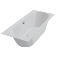 Ligbad Beterbad Xenz Madeira 180x80 cm Inclusief Badpoten Wit - thumbnail