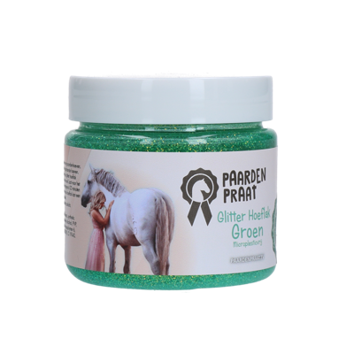 Paardenpraat TV Glitter Hoeflak Groen