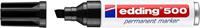 Edding Permanentmarker | zwart | streepbreedte 2-7 mm spitse punt | 10 stuks - 4-500001 4-500001 - thumbnail