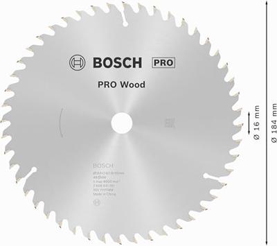 Bosch Accessoires Cirkelzaagblad Optiline Wood 184 x 16 x 2,6 mm, 48 1st - 2608641181 - thumbnail