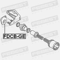 Lager, aandrijfas FDCBGE - thumbnail