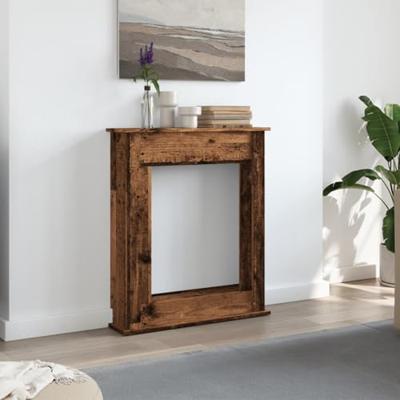Haardombouw 75x20x87,5 cm bewerkt hout oud houtkleurig - thumbnail