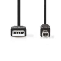 USB 2.0-Kabel | A Male - B Male | 5,0 m | Zwart - thumbnail