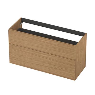 INK - Onderkast 2L A-sym Decor Tbv Grepen - 1200x450x650 Mm - Blank Eiken