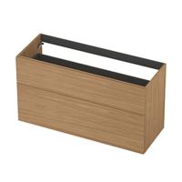 INK - Onderkast 2L A-sym Decor Tbv Grepen - 1200x450x650 Mm - Blank Eiken - thumbnail
