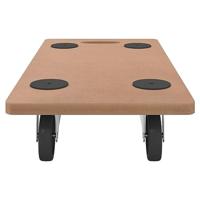 Meubelhondjes 6 st rechthoekig bewerkt hout - thumbnail