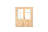 Extra hoge en brede deur 174x209 cm - Rechtsdraaiend- - Hout- Tuindeco - thumbnail