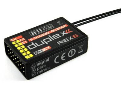 Jeti JDEX-RR6 80001237 Rex 6 6-kanaals ontvanger 2,4 GHz