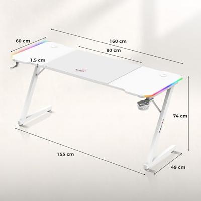 Huzaro Hero 4.8 White RGB - gaming bureau